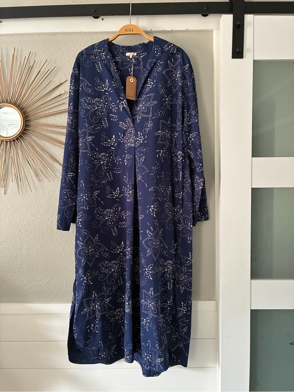 Bellerose Navy Blue Floral Maxi Dress